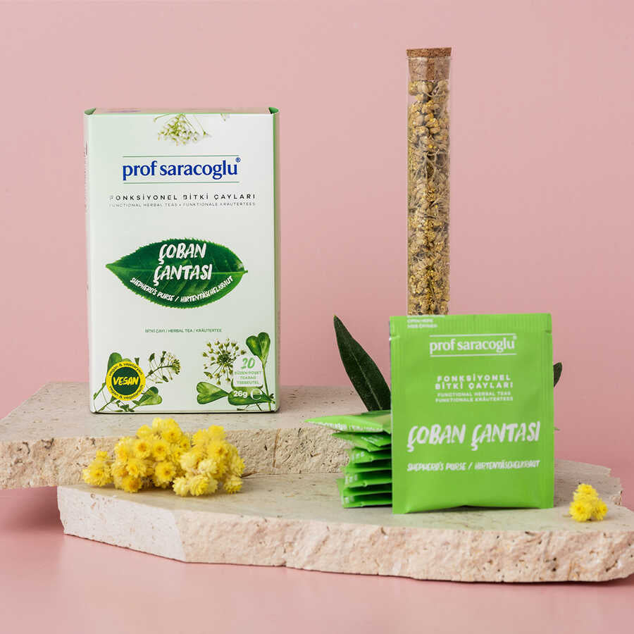 كيس فلتر من نبات الراعي (Capsella bursa-pastoris) عبوة من 20 كيسًا