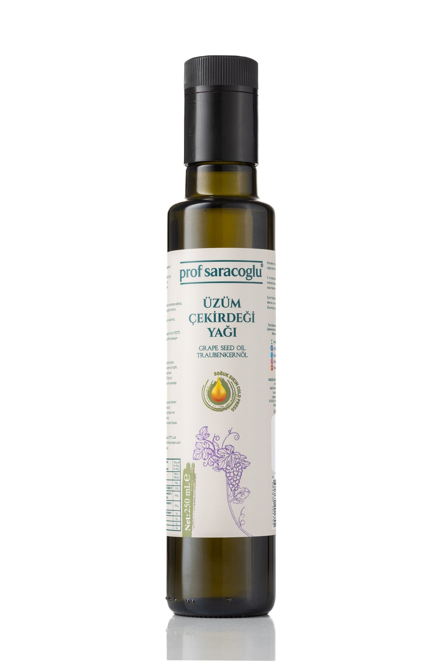 زيت بذور العنب المعصور على البارد