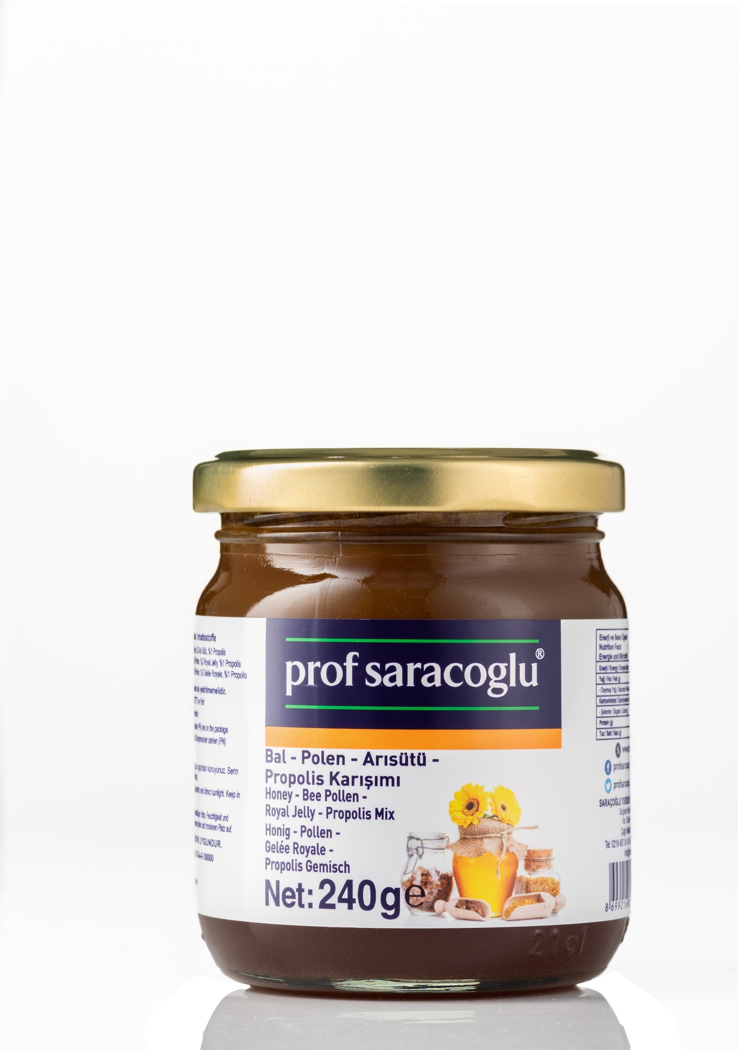 Bal-Polen-Arısütü-Propolis Karışımı