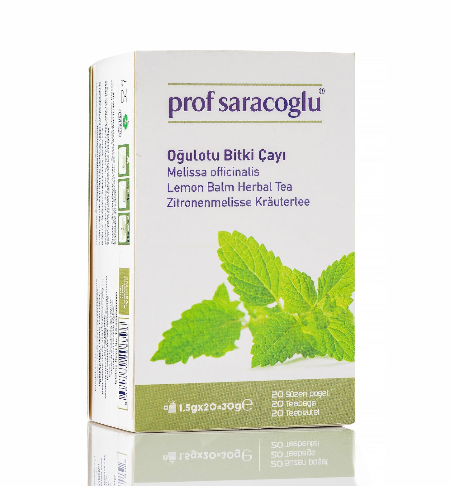 20-pack filtered lemon balm bags