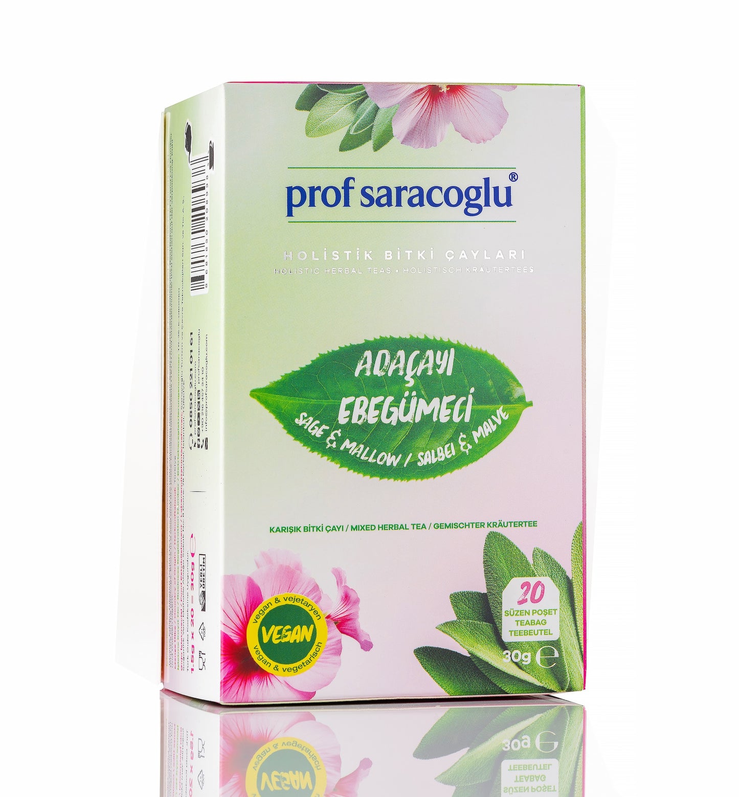 Sage, Mallow, 20-Pack Mixed Herbal Tea