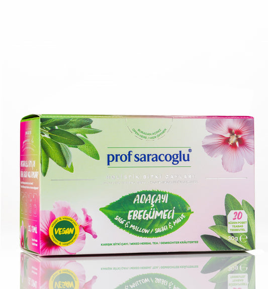 Sage, Mallow, 20-Pack Mixed Herbal Tea