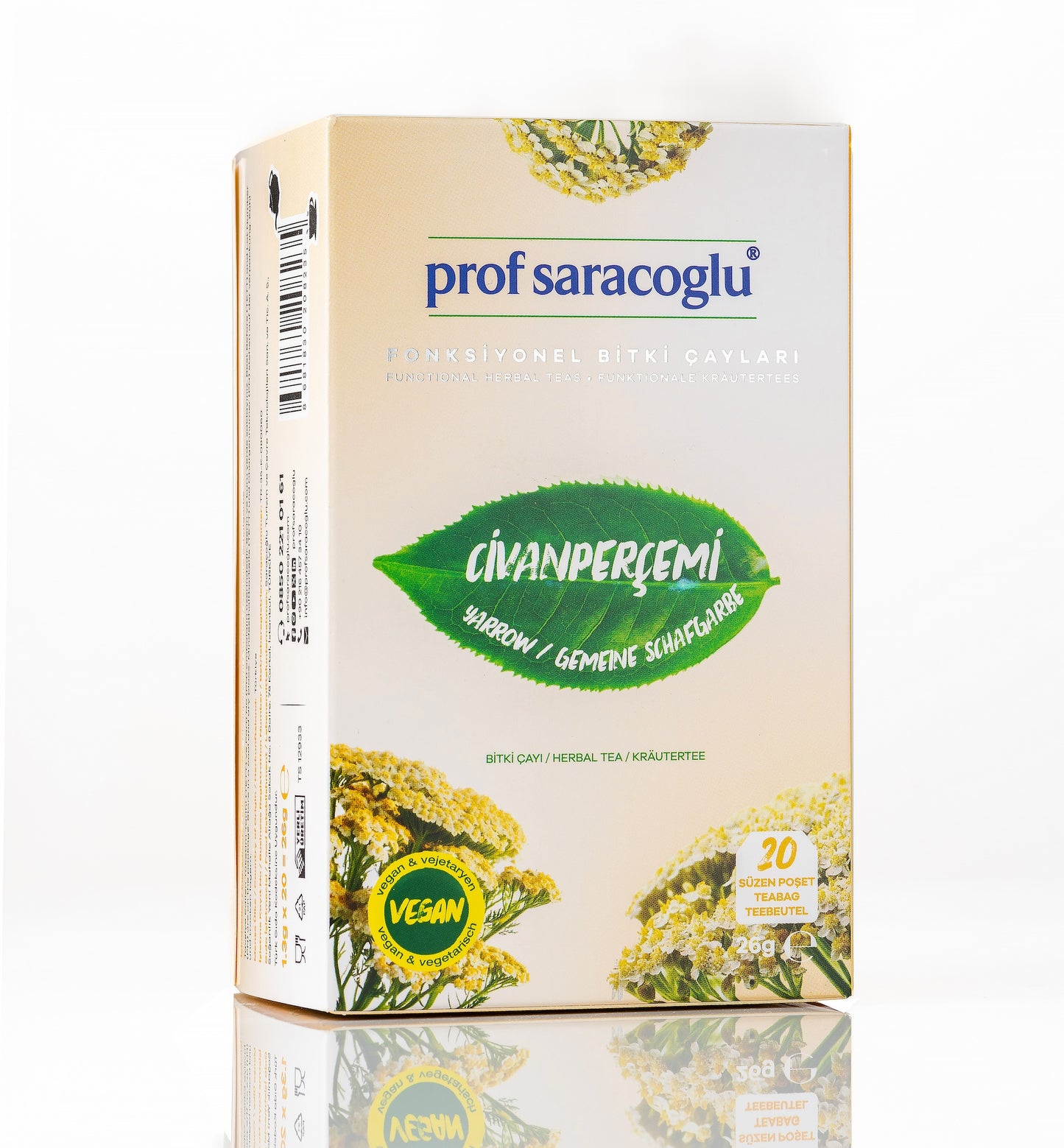 Yarrow (Achille millefolium) 20 filter bags