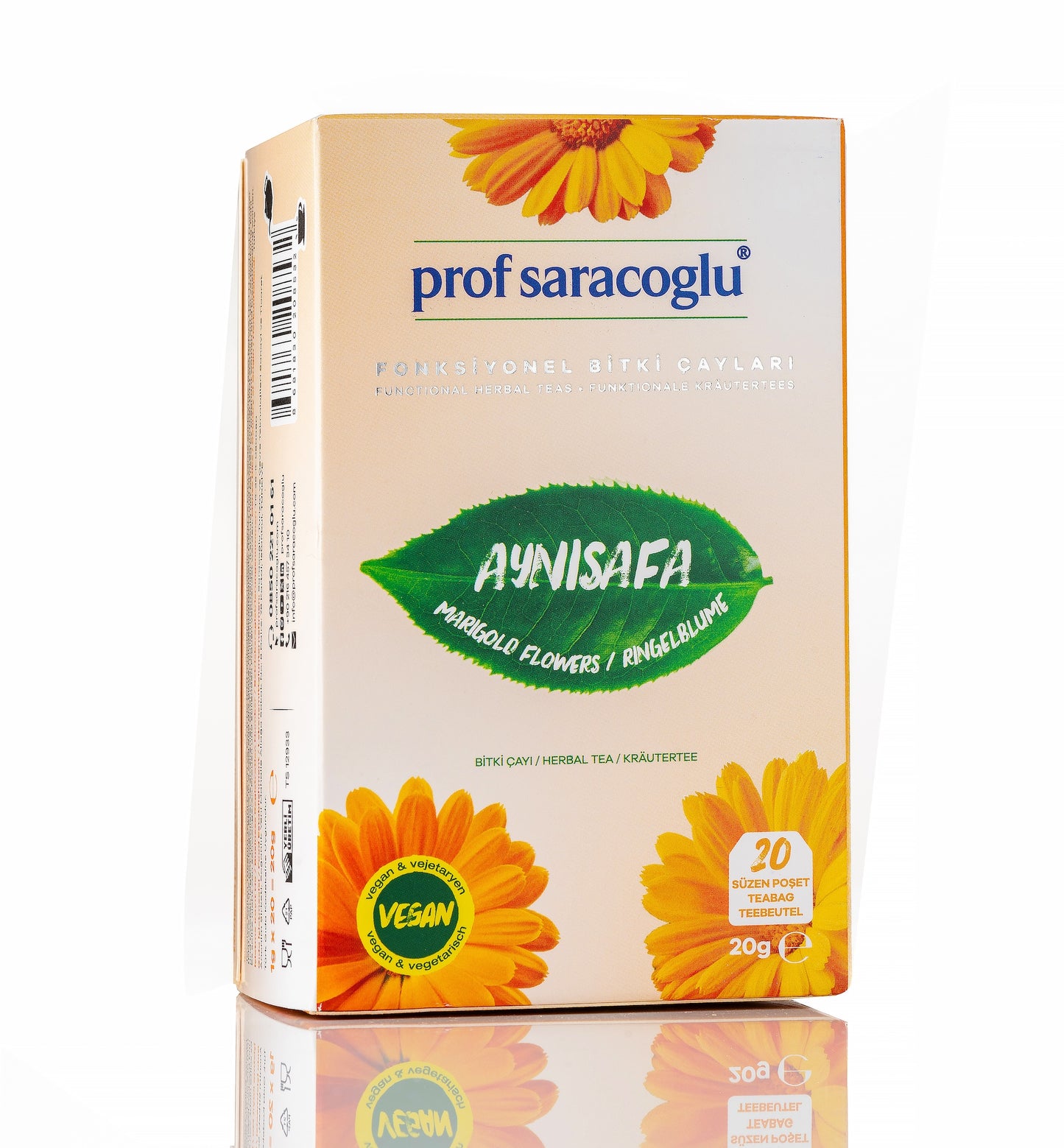 Calendula Herbal Tea in 20 Filtering Bags