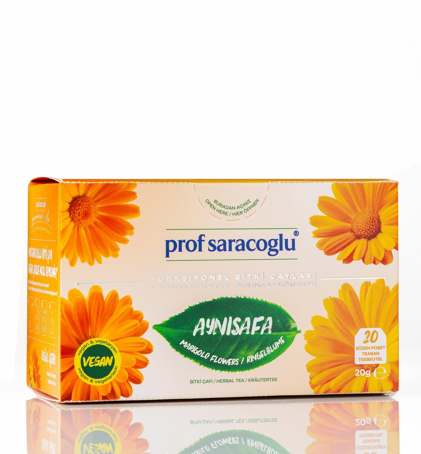 Calendula Herbal Tea in 20 Filtering Bags