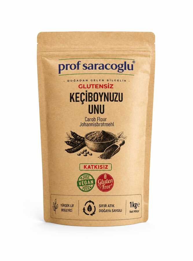 Prof Saracoglu Glutensiz Keçiboynuzu Unu 1 kg