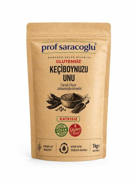 Prof Saracoglu Glutensiz Keçiboynuzu Unu 1 kg